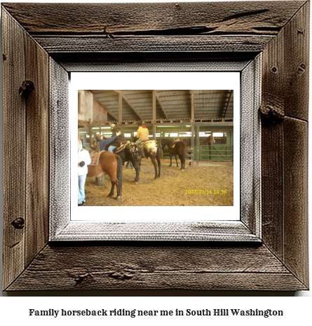 family horseback riding near me in South Hill, Washington